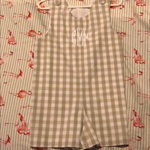 Shrimp and grits Greenish plaid jumper